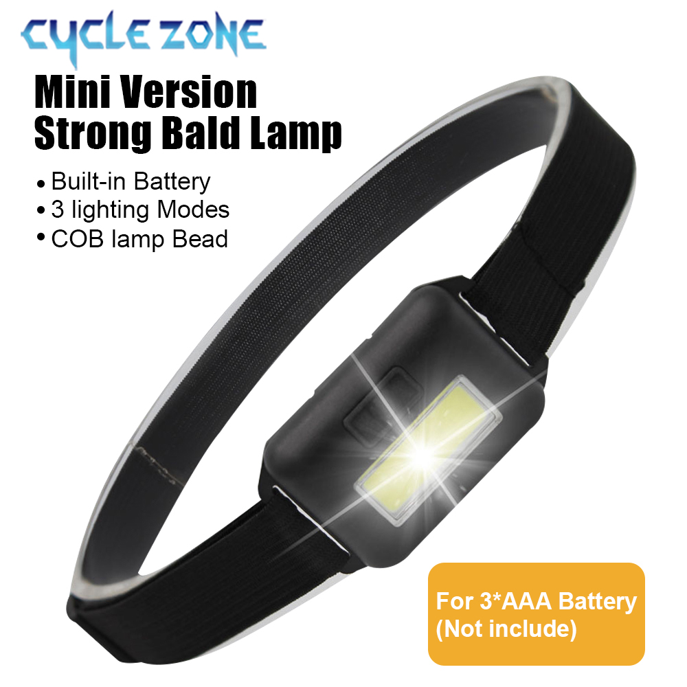 Outdoor Adventure Zone - ไฟหน้าขนาดเล็กแบบพกพา COB ไฟหน้า 3 โหมด Camping