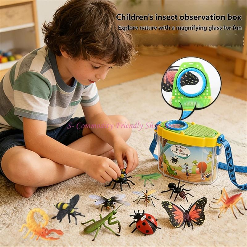 Outdoor Adventure Learning - 85AE ชุดผจญภัยกลางแจ้งสำหรับเด็กผีเสื้อแมลงการศึกษา Miniatures