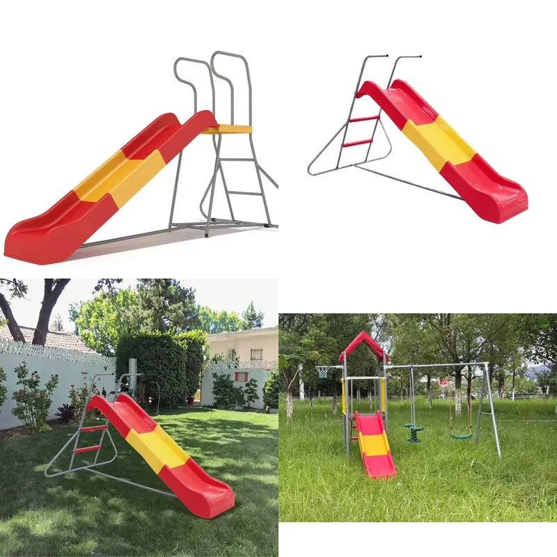 Outdoor Adventure For Toddlers - สไลเดอร์น้ำกลางแจ้งสำหรับเด็ก ทำจากพลาสติก PE อุปกรณ์สนามเด็กเล่นสำหรับเด็กเล็ก โครงเหล็ก สวนสนุกการผจญภัยเพื่อการศึกษาสำหรับครอบครัว
