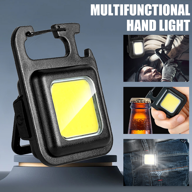 Outdoor Adventurer - ไฟฉายพวงกุญแจ MINI COB สว่างพิเศษ พกพาสะดวก ชาร์จซ้ำได้