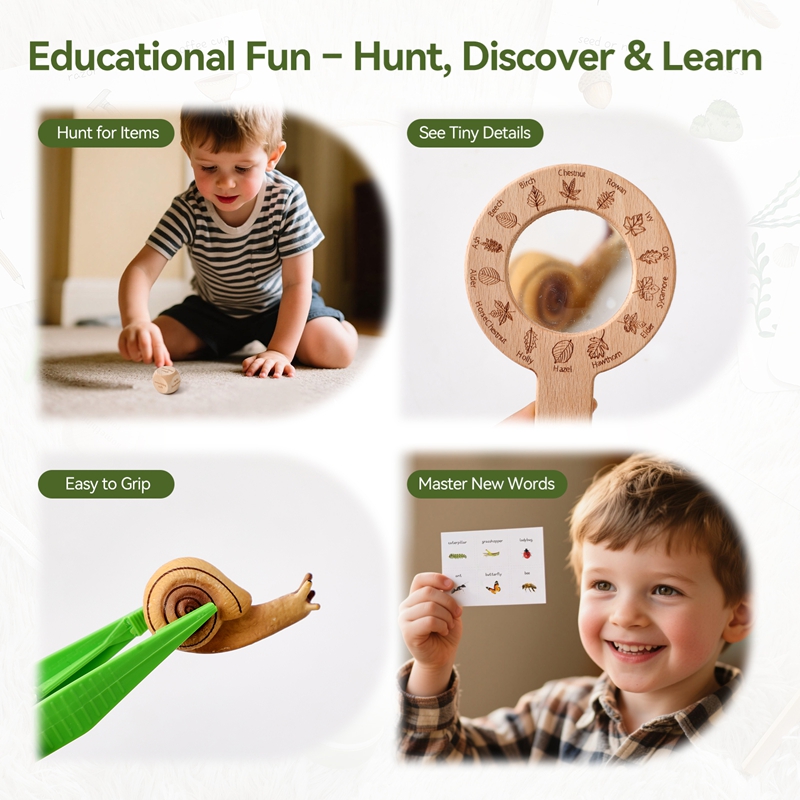ชุดของเล่นไม้มอนเตสซอรี่ ชุดล่ - Outdoor Adventure Learning บทวิจารณ์และราคา