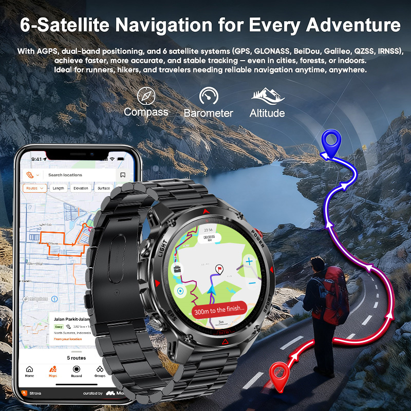 นาฬิกาสมาร์ทวอทช์ GPS สำหรับกิ - Outdoor Adventure Zone บทวิจารณ์และราคา